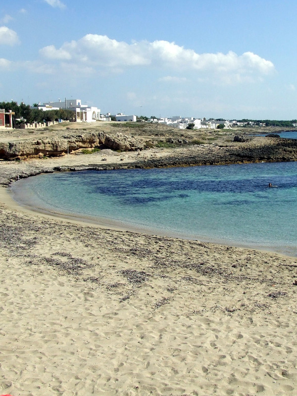 La spiaggia davanti casa